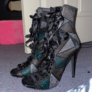 Steve Madden Lace Up Heel Booties